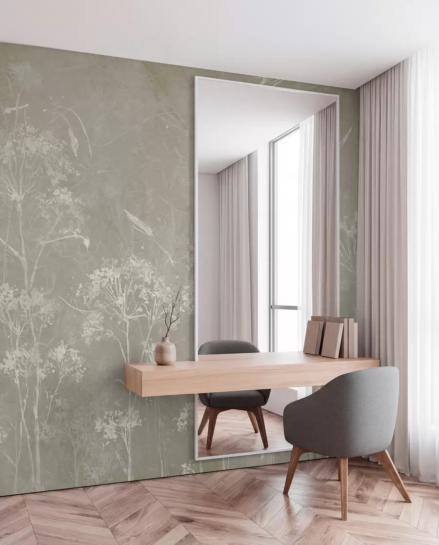 fototapeter Villblomster i grunge-stil u96551v2