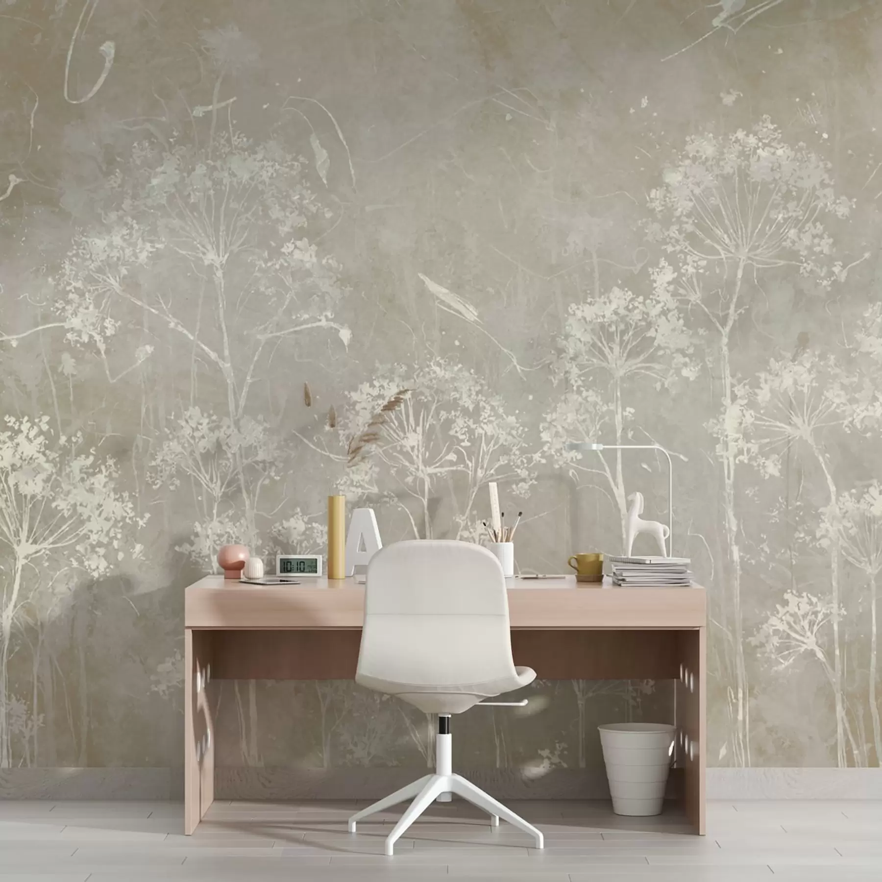 fototapeter Villblomster i grunge-stil u96551v2