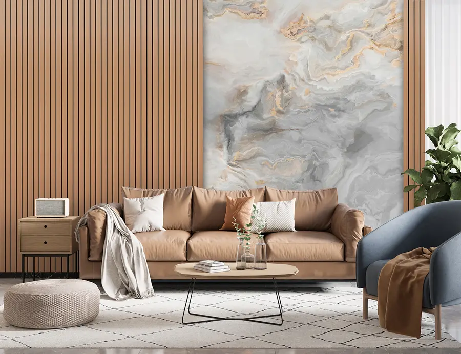 fototapeter Trespiler med marmor u97426