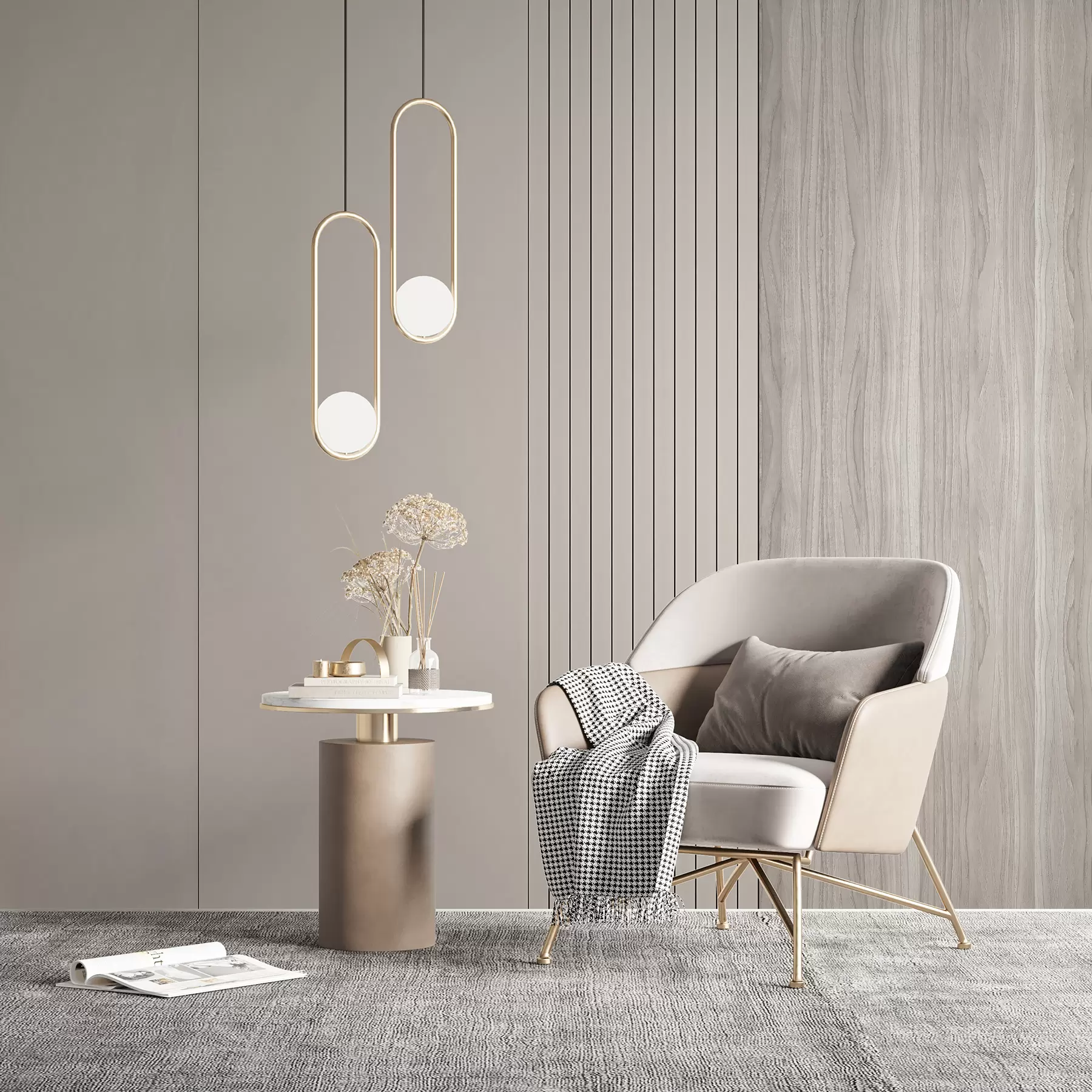 fototapeter Panel med staver og treverk u97549