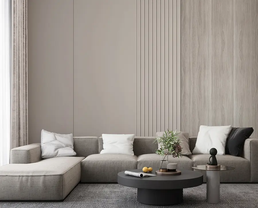 fototapeter Panel med staver og treverk u97549