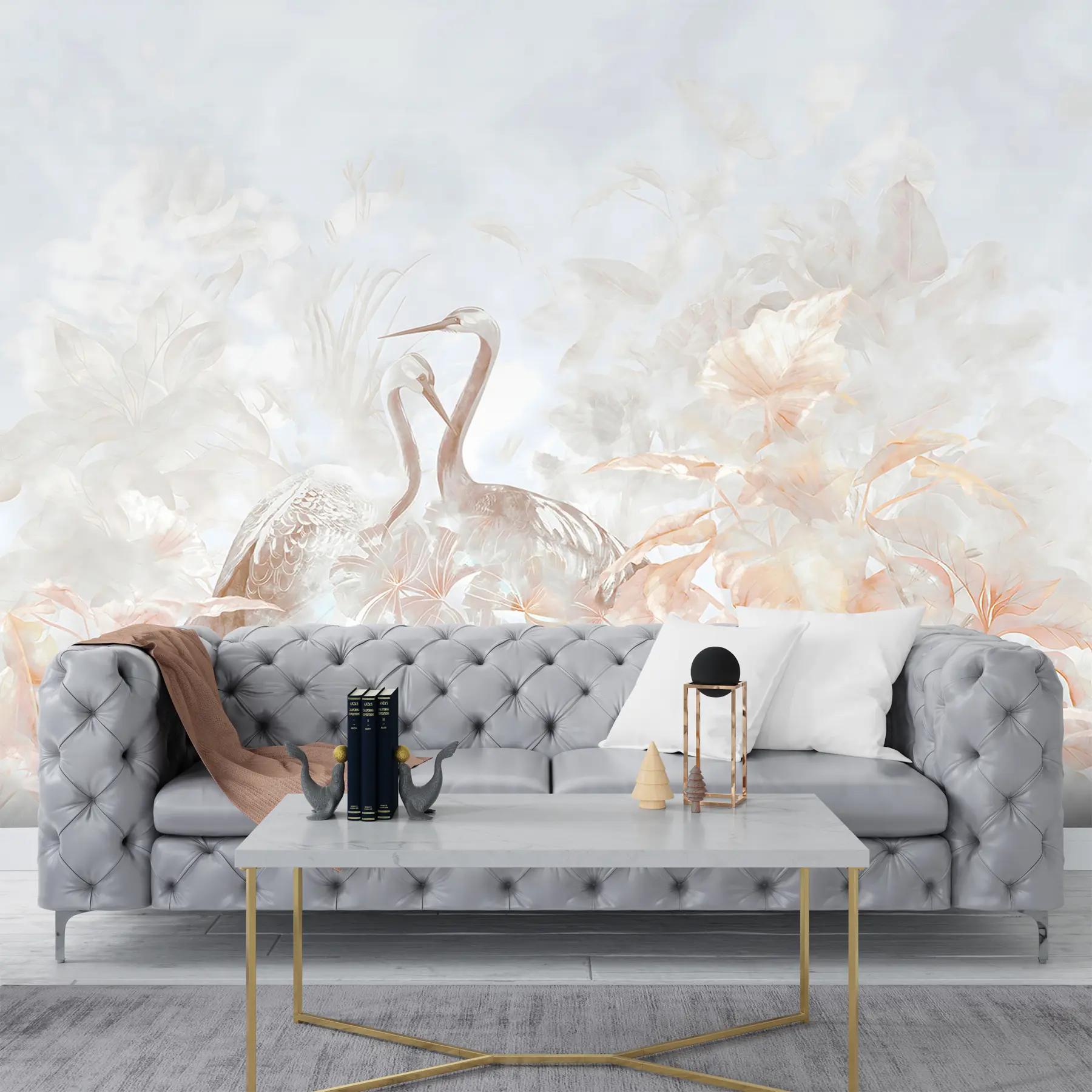 fototapeter Forelskede storker u67508