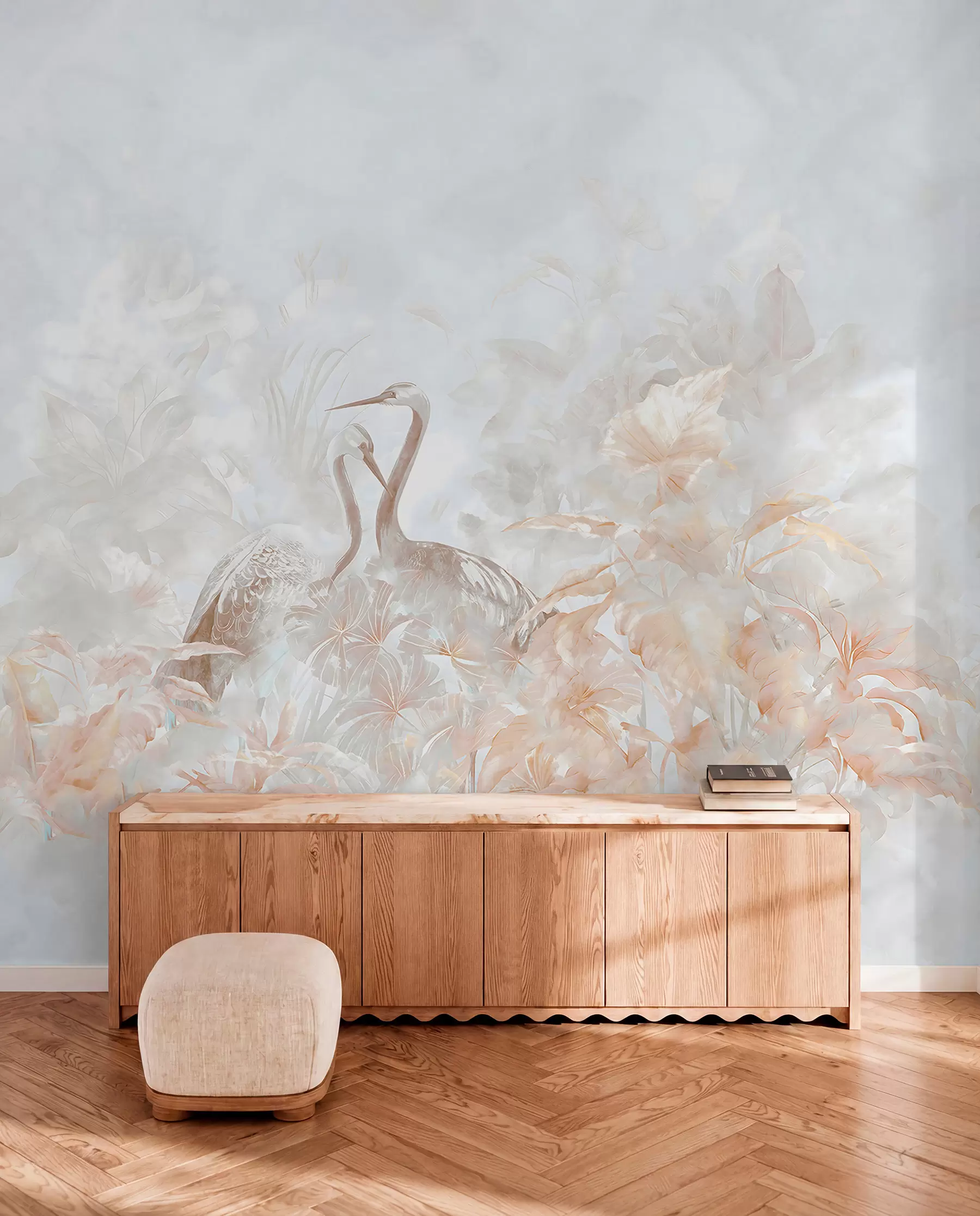 fototapeter Forelskede storker u67508