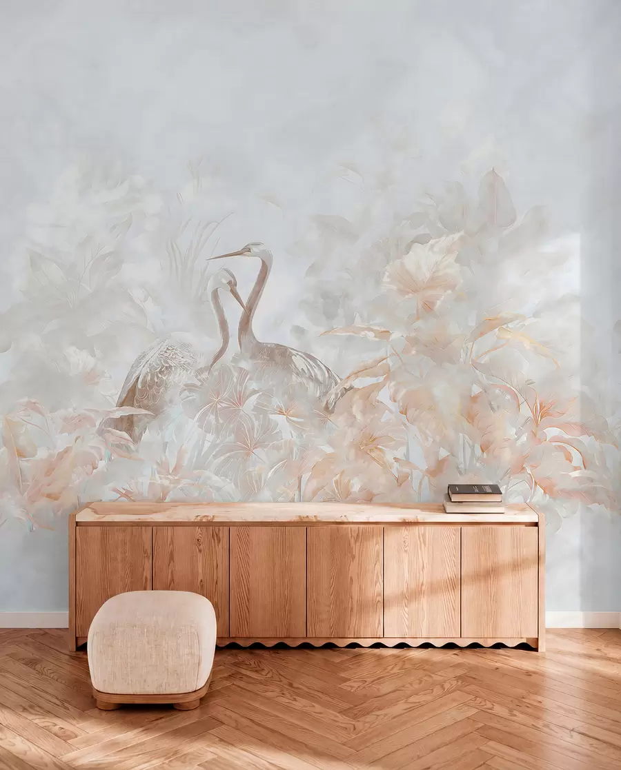 fototapeter Forelskede storker u67508