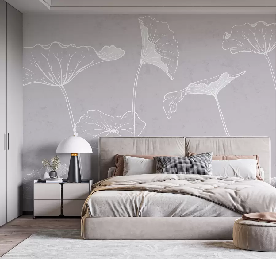 fototapeter Blomster i minimalistisk stil u98684