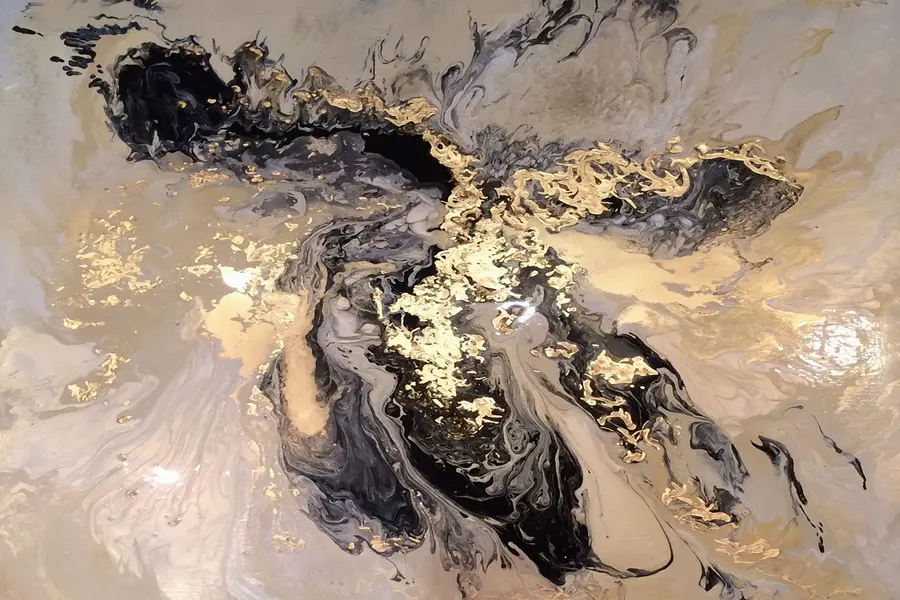 fototapeter Svart marmor u16941d3